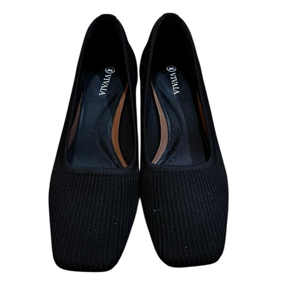 Vivaia Square-Toe Chunky Heels (Melody Pro) in Black Block Heel - Picture 4 of 9